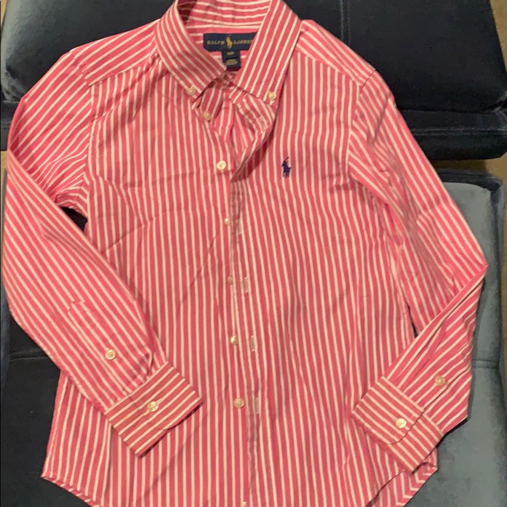 Pink polo button up